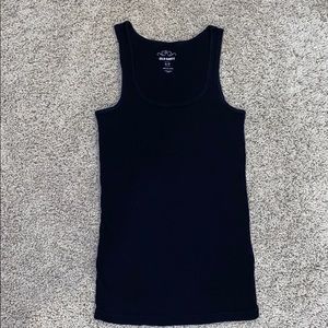 Black ribbed tank top from Old Navy